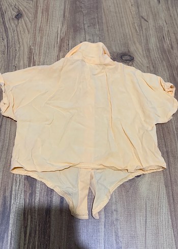 Sarı Kısa Kollu Keten Gömlek cocuk - Görsel 4