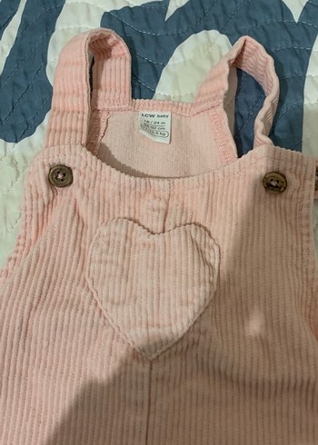 Düğmeli Pudra Pembe Kız Elbisesi - Görsel 2