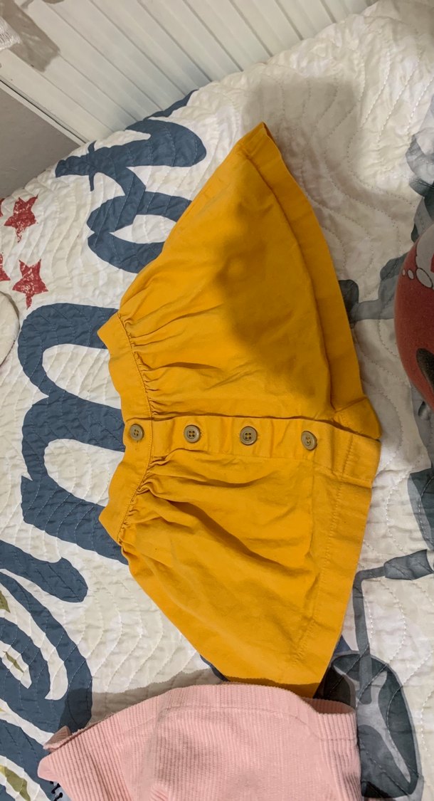 Sarı Fırfırlı Kız Çocuk Etek - Görsel 2