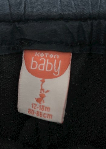 Düğmeli Siyah Pamuklu Kız Şortu - Görsel 3