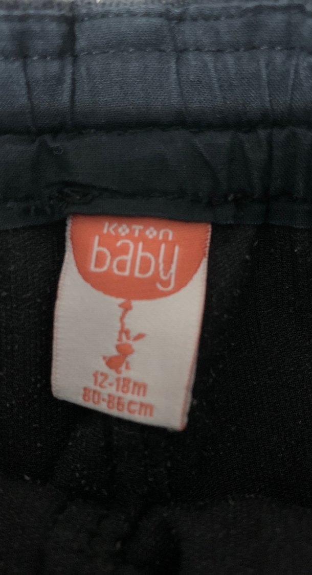 Düğmeli Siyah Pamuklu Kız Şortu - Görsel 3