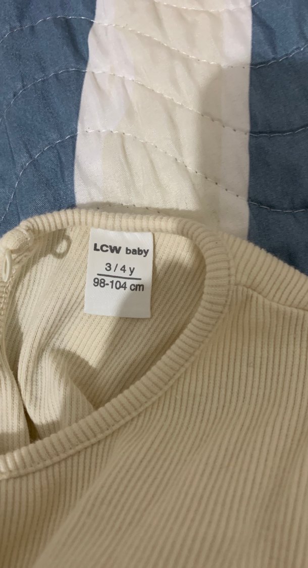 Kız Çocuk Beyaz Pamuklu Kısa Kollu Elbise - Görsel 4