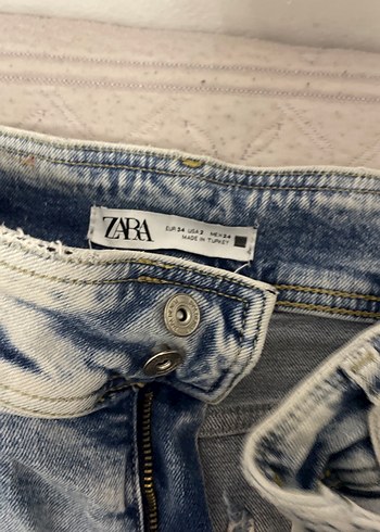 Bol Kesim Midi Boy Mavi Denim Kadın Jean - Görsel 3