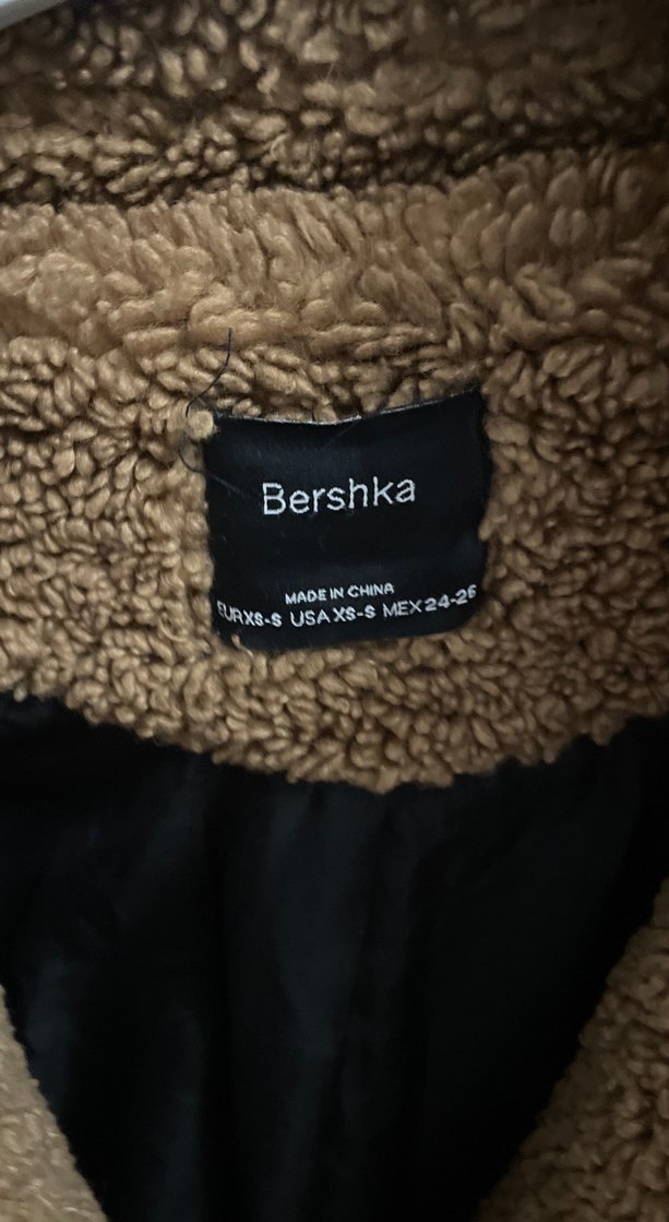 Kahverengi Midi Peluş Kadın Kaban - Görsel 2