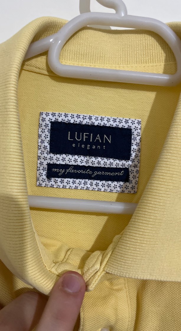 Sarı Düğmeli Erkek Polo Tişört - Görsel 3