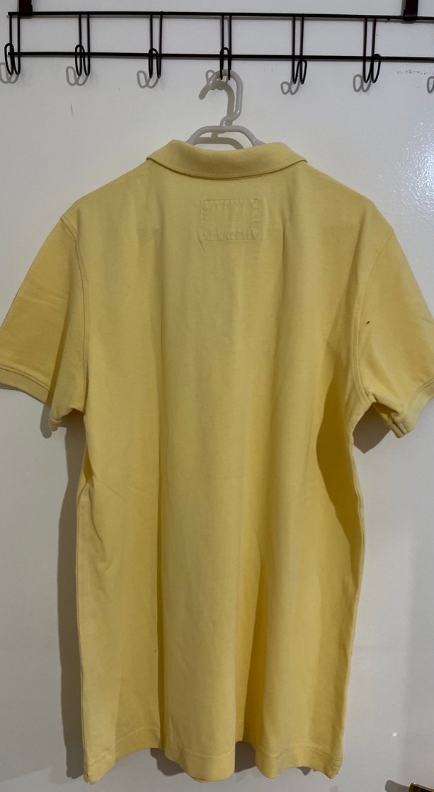 Sarı Düğmeli Erkek Polo Tişört - Görsel 4