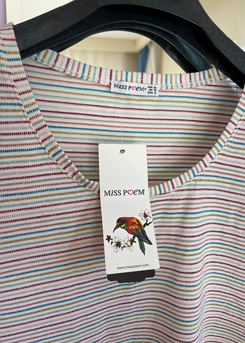 Çok Renkli Pamuklu Kolsuz Mini Tişört - Görsel 2