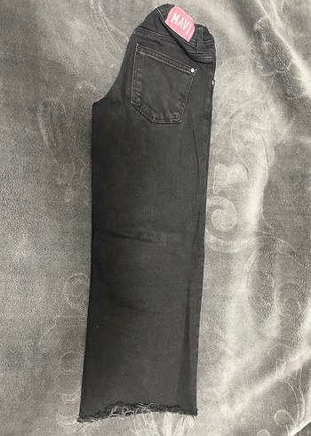 Siyah çocuk bol paça pantolon - Görsel 2