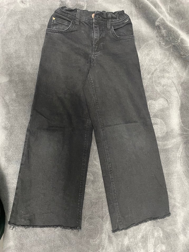 Siyah çocuk bol paça pantolon - Görsel 3