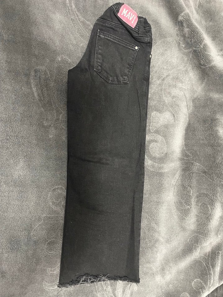 Siyah çocuk bol paça pantolon - Görsel 2