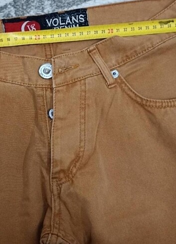 32 Beden kahverengi Renk Kot pantolon kaliteli sıfır etiketli üründür