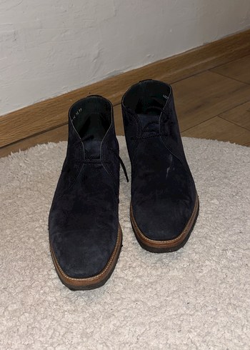 Moreechi Lacivert Süet Erkek Klasik  Botu - Görsel 2