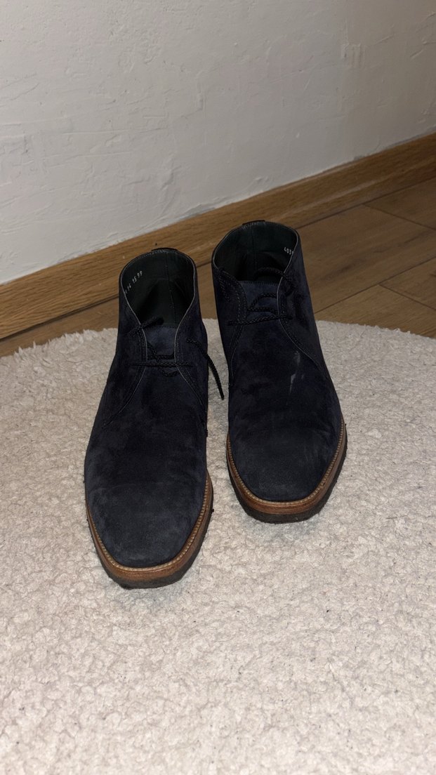 Moreechi Lacivert Süet Erkek Klasik  Botu - Görsel 2