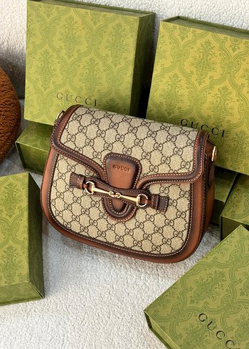 Gucci Çift Askılı ve Toka Detaylı Kadın Çantası - Görsel 4