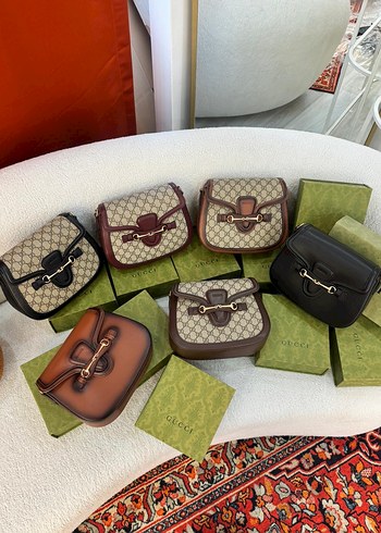 Gucci Çift Askılı ve Toka Detaylı Kadın Çantası - Görsel 6