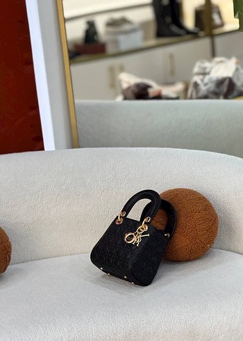 Klasik Siyah Desenli Kadın Çanta - Görsel 4