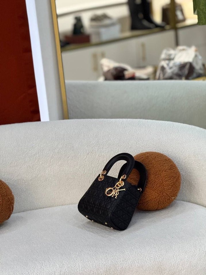 Klasik Siyah Desenli Kadın Çanta - Görsel 4