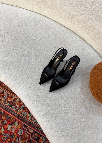 Siyah Süet Tokalı Stiletto - Görsel 4