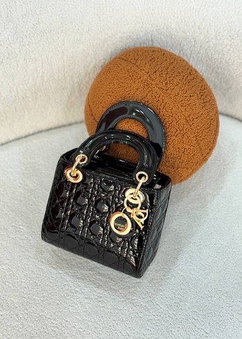 Klasik Siyah Desenli Kadın Çanta - Görsel 4