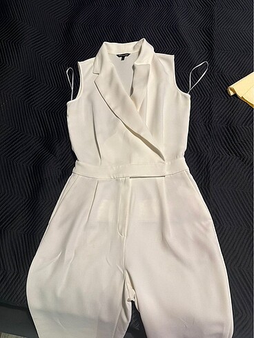 Massimo Dutti kadın beyaz tulum