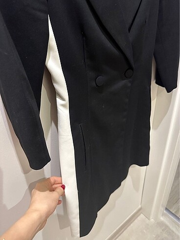 Zara Zara kadın siyah ceket elbise