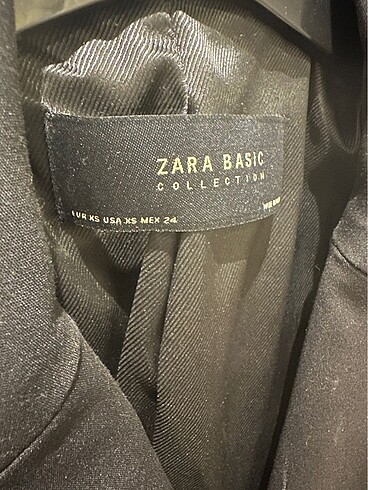 xs Beden Zara kadın siyah ceket elbise