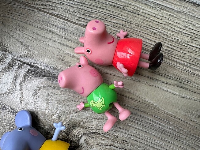  Beden Renk Peppa pig ve ailesi figürleri