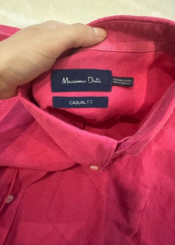 l Beden Massimo Dutti erkek keten gömlek