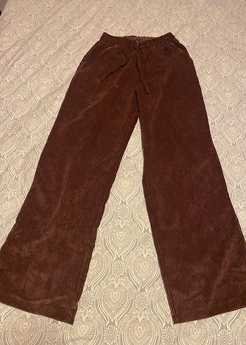 Kadın Süet Örgü bordo pantolon - Görsel 3