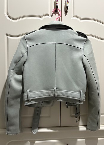 Kadın Deri Kemerli Ceket - Görsel 4