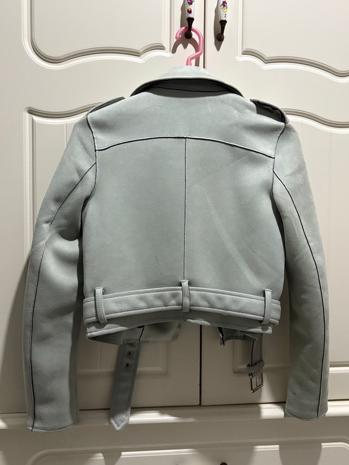 Kadın Deri Kemerli Ceket - Görsel 4