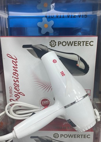 Powertec Profesyonel Renkli Siyah Saç Kurutma Makinesi - Görsel 2
