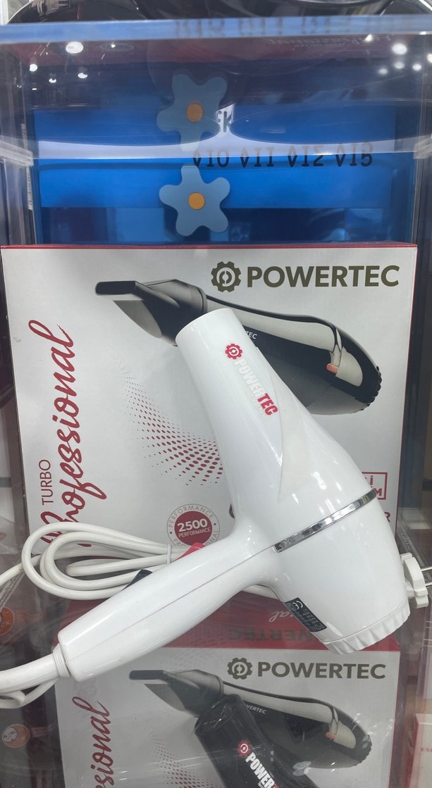 Powertec Profesyonel Renkli Siyah Saç Kurutma Makinesi - Görsel 2