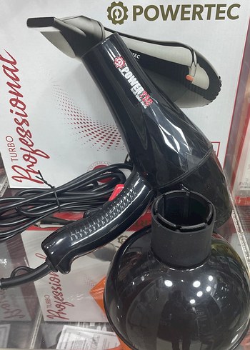 Powertec Profesyonel Siyah Saç Kurutma Makinesi - Görsel 2