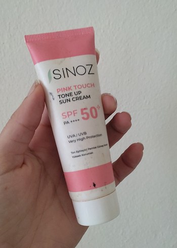 Sinoz Pembe Tonlu Güneş Kremi SPF 50 - Görsel 2