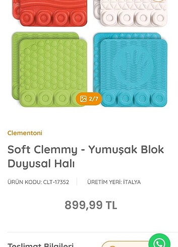 Clementoni Clementoni duyusal halı