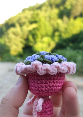 El Örgüsü Bohem Çiçekli Magnet - Görsel 2