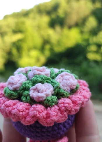 El Örgüsü Bohem Çiçekli Magnet - Görsel 3