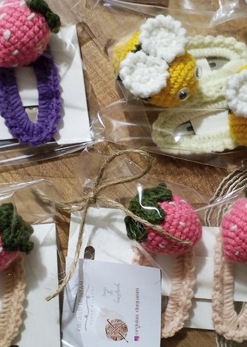 Örgü Arı Figürlü Renkli 2'li Çocuk Toka - Görsel 2