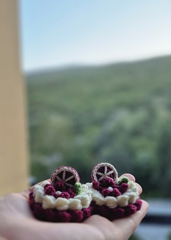 El Yapımı Bohem Çiçek 2'li Toka - Görsel 3