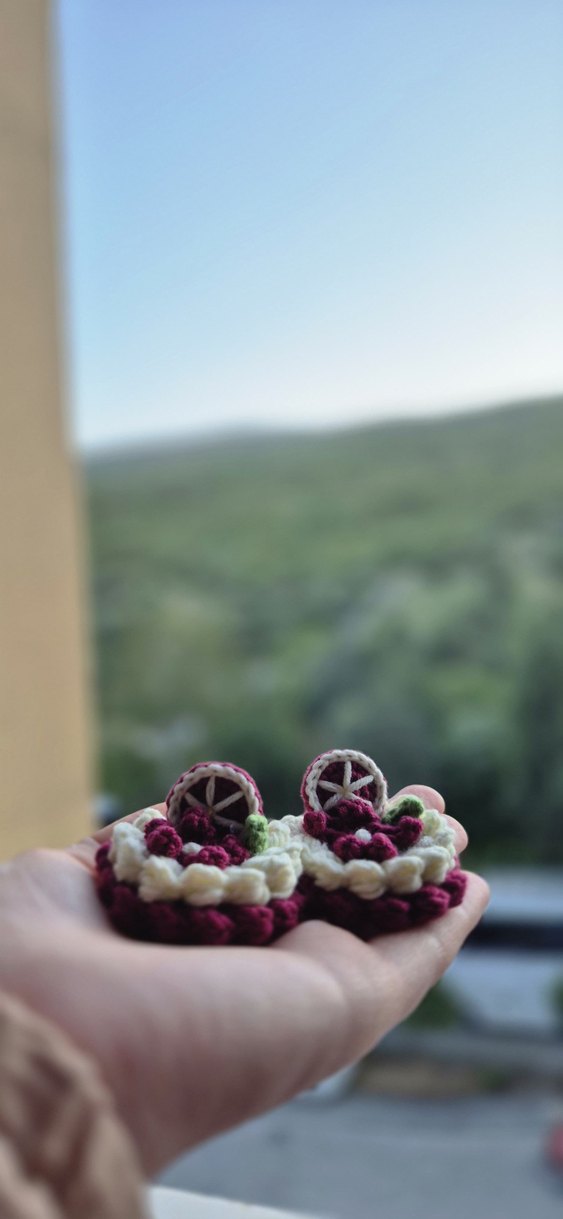 El Yapımı Bohem Çiçek 2'li Toka - Görsel 3