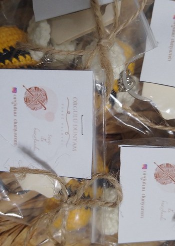 El Yapımı Bohem Arı Anahtarlıklar - Görsel 2