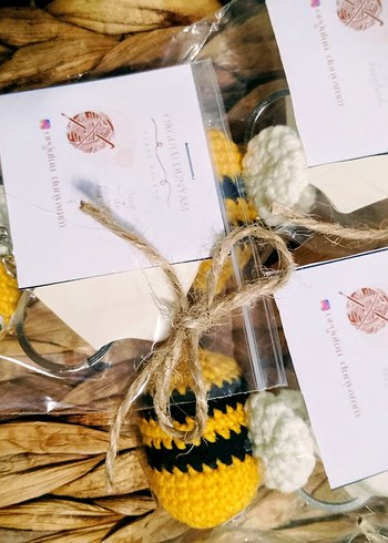 El Yapımı Bohem Arı Anahtarlıklar - Görsel 3