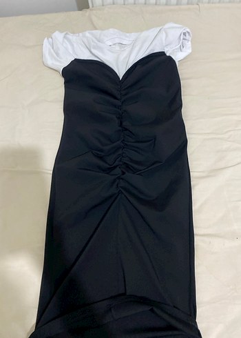 V Yaka Drapeli Hamile Tişörtü - Görsel 2