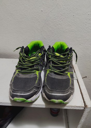 siyah yeşil Erkek Spor Ayakkabı Velcro Bağcıklı - Görsel 3