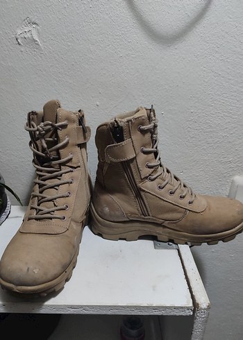 Bej Erkek Outdoor Botları Velcro - Görsel 2