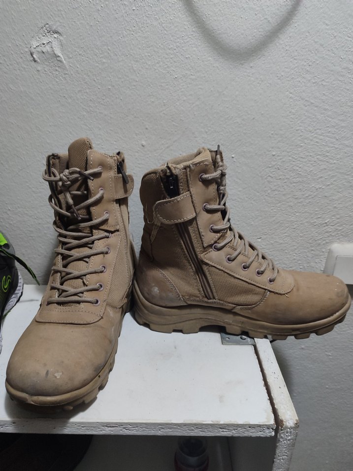 Bej Erkek Outdoor Botları Velcro - Görsel 2