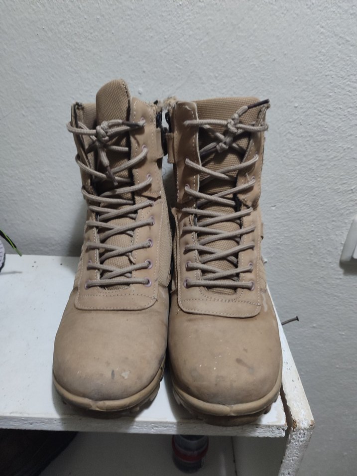 Bej Erkek Outdoor Botları Velcro - Görsel 3