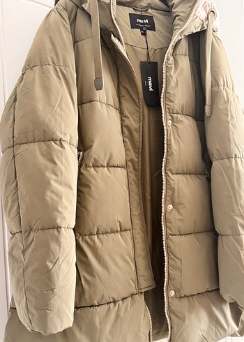 Yeşil kadın şişme mont - Görsel 5