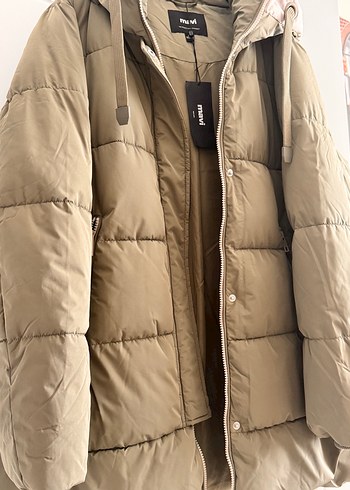 Yeşil kadın şişme mont - Görsel 4